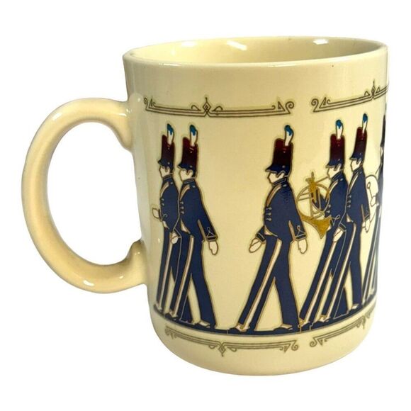 Vintage Hallmark Marching Band Mug 1980s Ceramic Cup 4" Tall Gift Music Mug - Picture 1 of 6